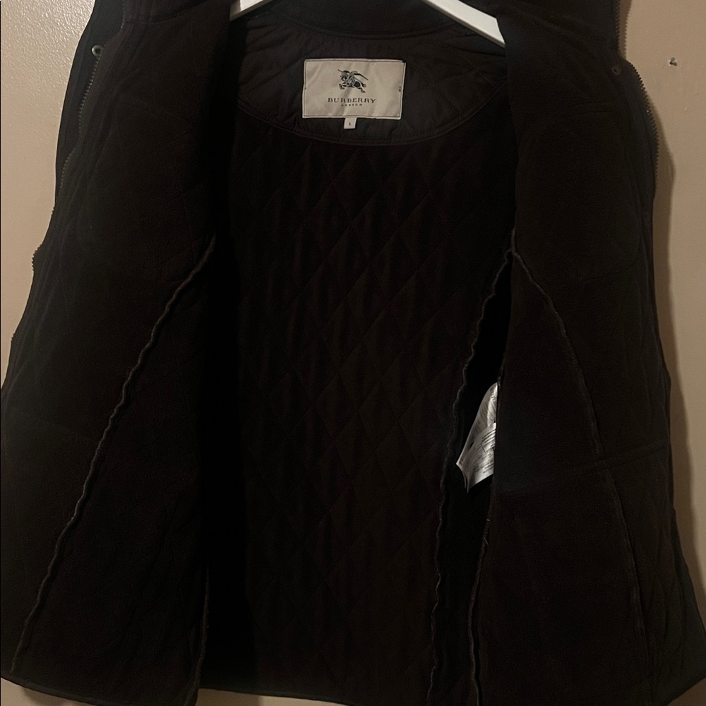 Burberry Quilted barn jacket coat brown ssense revolve Anthropologie button zip - Picture 13 of 13